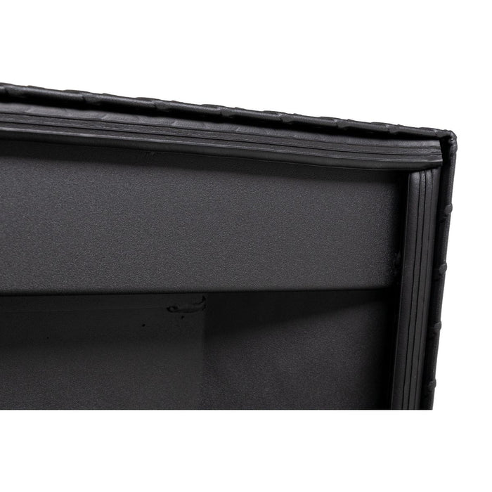 Weather Guard Aluminum Full-Size Standard Saddle Box, Textured Matte Black, 70" x 20" x 18", 11 CU FT - 127-52-04