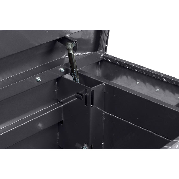 Weather Guard Aluminum Full-Size Standard Saddle Box, GunMetal Gray, 70" x 20" x 18", 11 CU FT - 127-6-04