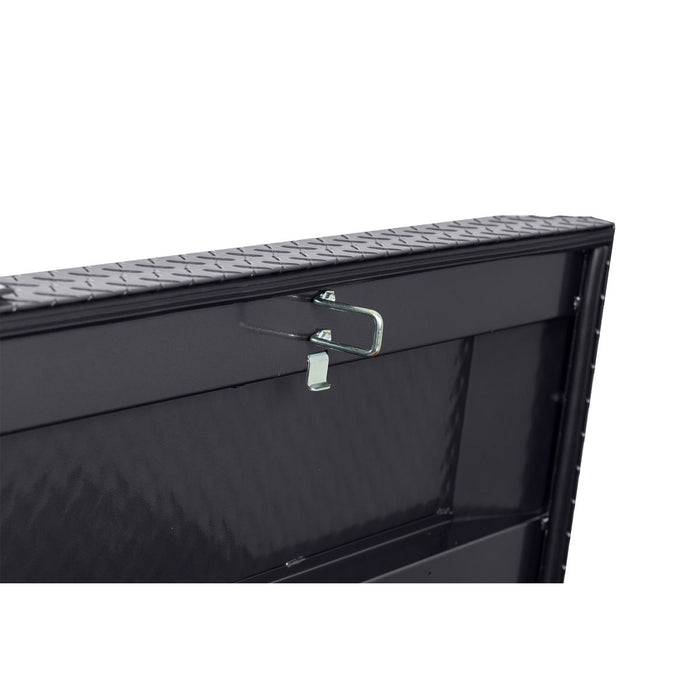 Weather Guard Aluminum Full-Size Standard Saddle Box, GunMetal Gray, 70" x 20" x 18", 11 CU FT - 127-6-04
