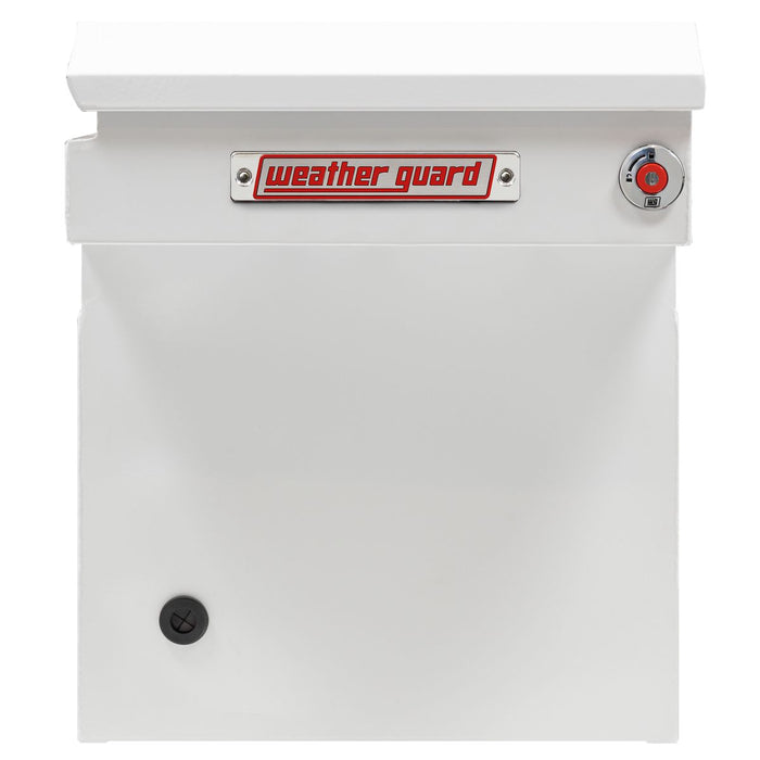 Weather Guard Steel Full Deep Saddle Box, White, 72" x 20" x 24", 15 CU FT - 128-3-04