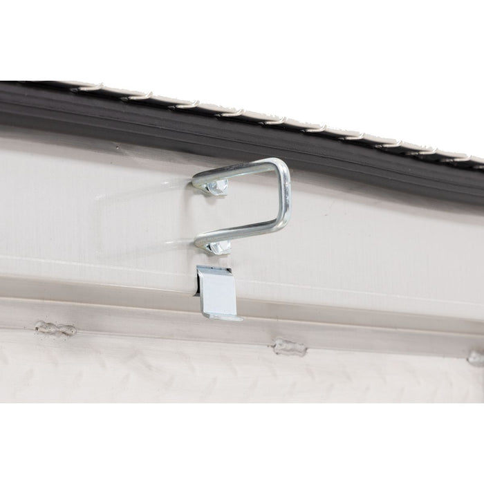 Weather Guard Aluminum Mid-Size Low-Profile Saddle Box, Clear, 60" x 20" x 18", 8 CU FT - 131-0-04