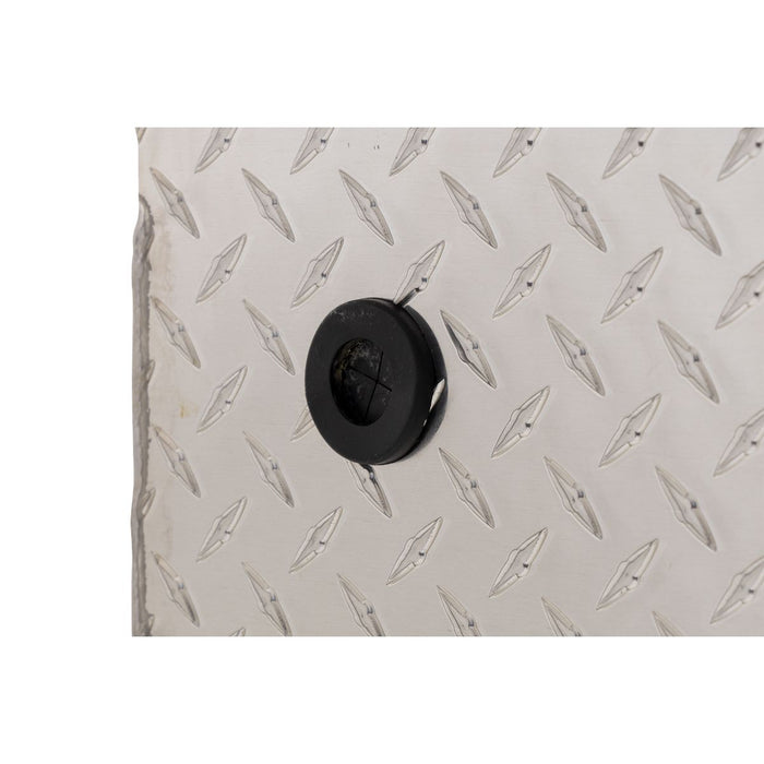 Weather Guard Aluminum Mid-Size Low-Profile Saddle Box, Clear, 60" x 20" x 18", 8 CU FT - 131-0-04
