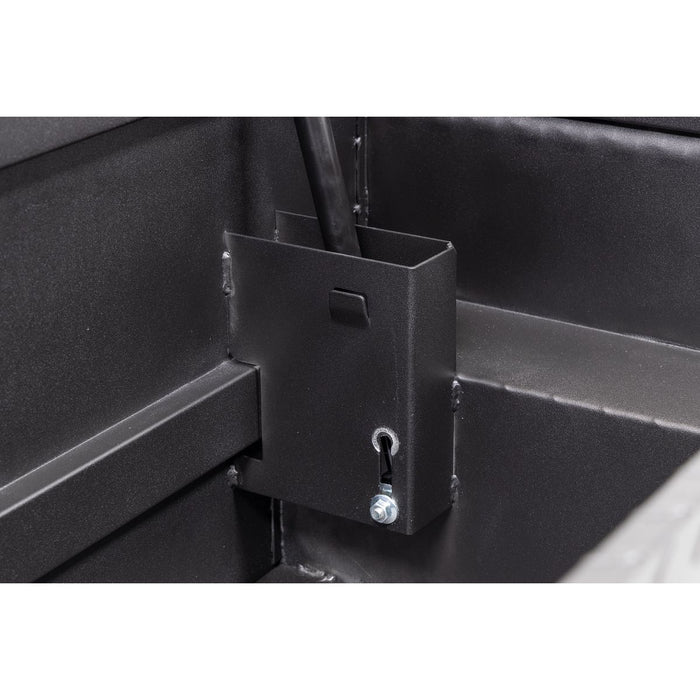 Weather Guard Aluminum Mid-Size Low-Profile Saddle Box, Textured Matte Black, 60" x 20" x 18", 8 CU FT - 131-52-04