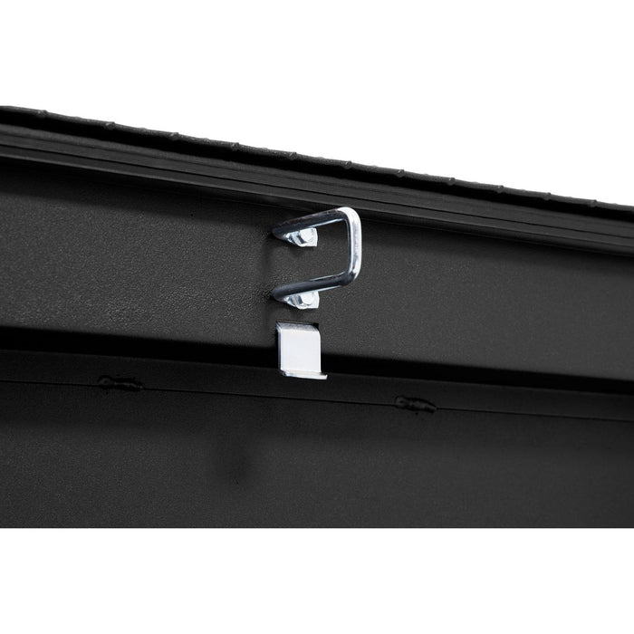 Weather Guard Aluminum Mid-Size Low-Profile Saddle Box, Textured Matte Black, 60" x 20" x 18", 8 CU FT - 131-52-04