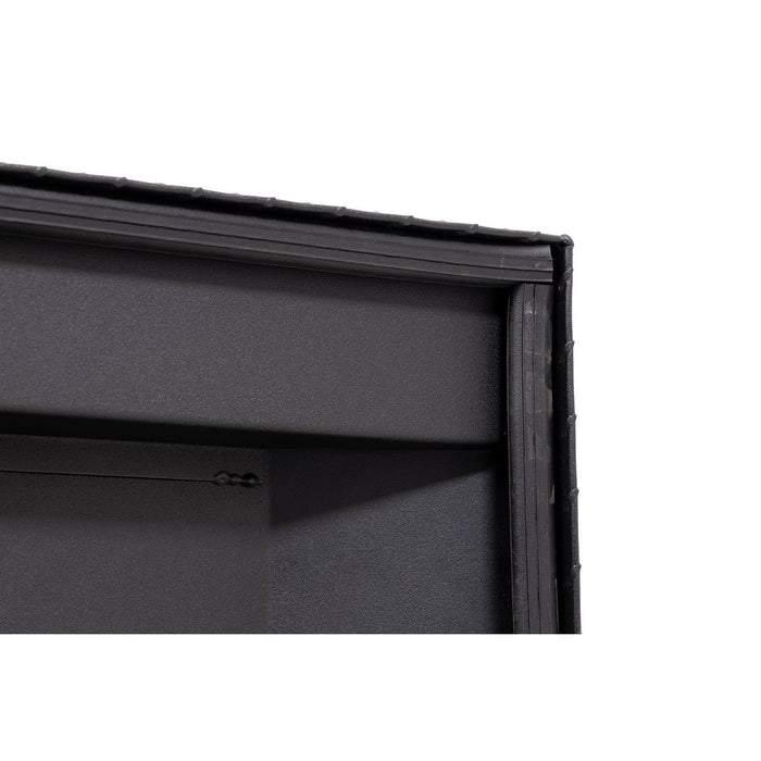 Weather Guard Aluminum Mid-Size Low-Profile Saddle Box, Textured Matte Black, 60" x 20" x 18", 8 CU FT - 131-52-04