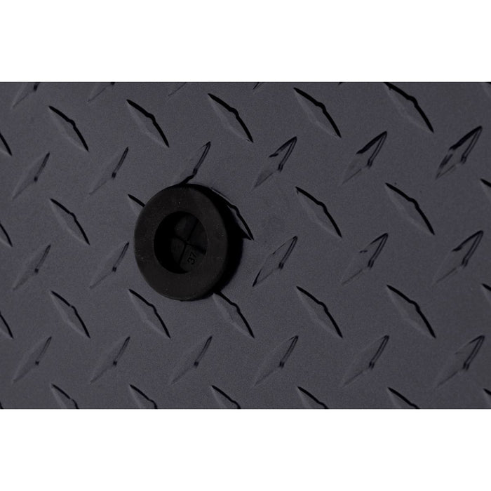 Weather Guard Aluminum Mid-Size Low-Profile Saddle Box, GunMetal Gray, 60" x 20" x 18", 8 CU FT - 131-6-04