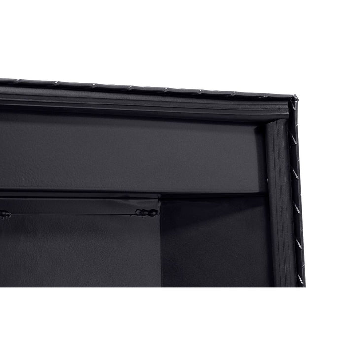 Weather Guard Aluminum Mid-Size Low-Profile Saddle Box, GunMetal Gray, 60" x 20" x 18", 8 CU FT - 131-6-04