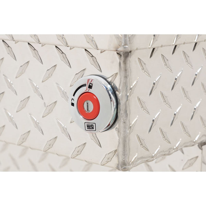 Weather Guard Aluminum Mid-Size Deep Saddle Box, Clear, 62" x 20" x 18", 9 CU FT - 137-0-04