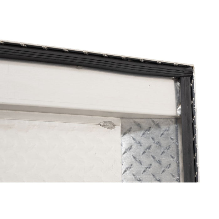 Weather Guard Aluminum Mid-Size Deep Saddle Box, Clear, 62" x 20" x 18", 9 CU FT - 137-0-04