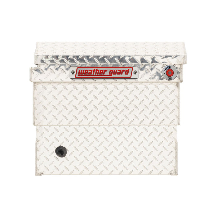 Weather Guard Aluminum Mid-Size Deep Saddle Box, Clear, 62" x 20" x 18", 9 CU FT - 137-0-04