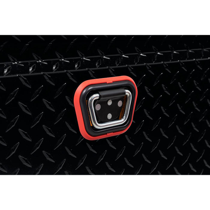 Weather Guard Aluminum Mid-Size Deep Saddle Box, Gloss Black, 62" x 20" x 18", 9 CU FT - 137-5-04