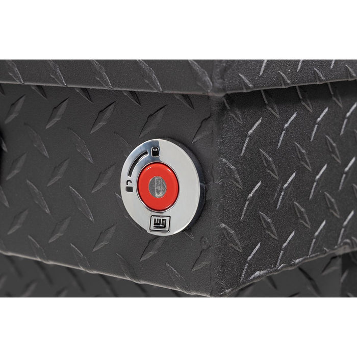 Weather Guard Aluminum Mid-Size Deep Saddle Box, Textured Matte Black, 62" x 20" x 18", 9 CU FT - 137-52-04