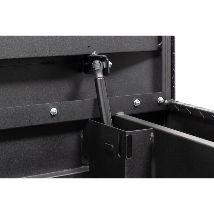 Weather Guard Aluminum Mid-Size Deep Saddle Box, Textured Matte Black, 62" x 20" x 18", 9 CU FT - 137-52-04