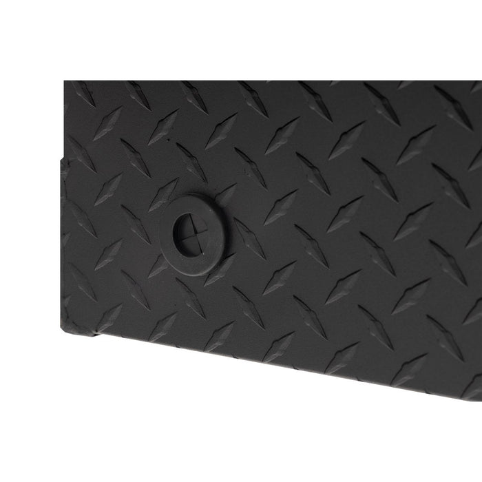 Weather Guard Aluminum Mid-Size Deep Saddle Box, Textured Matte Black, 62" x 20" x 18", 9 CU FT - 137-52-04