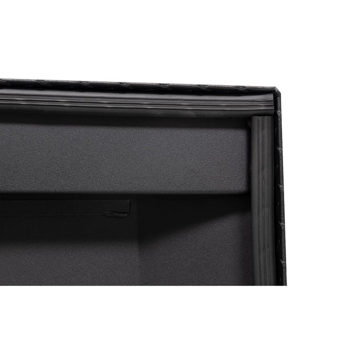 Weather Guard Aluminum Mid-Size Deep Saddle Box, Textured Matte Black, 62" x 20" x 18", 9 CU FT - 137-52-04
