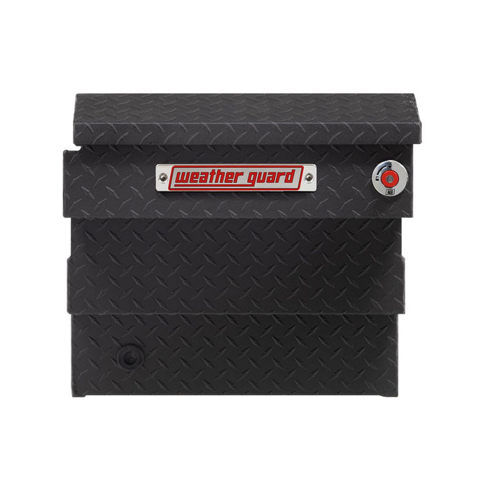 Weather Guard Aluminum Mid-Size Deep Saddle Box, Textured Matte Black, 62" x 20" x 18", 9 CU FT - 137-52-04