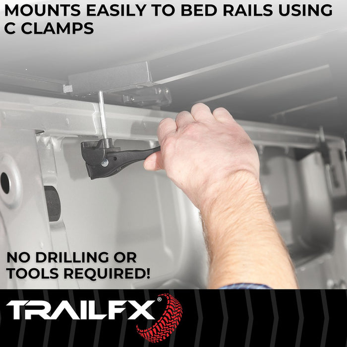 TrailFX Soft Folding Tonneau Cover For 19-26 Chevrolet/GMC Silverado/Sierra 1500 8' Bed - TFX1117