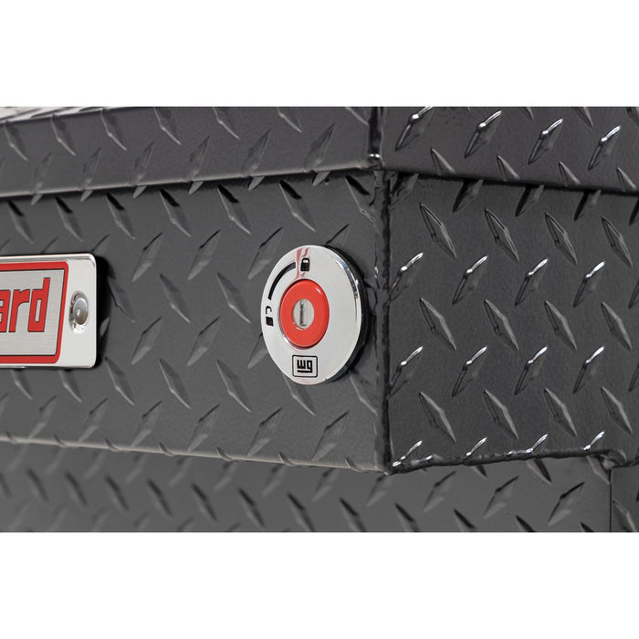 Weather Guard Aluminum Mid-Size Standard Saddle Box, GunMetal Gray, 62" x 20" x 13", 7 CU FT - 154-6-04