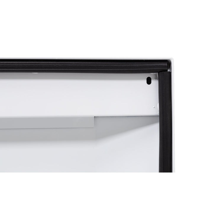 Weather Guard Steel Mid-Size Standard Saddle Box, White, 62" x 20" x 13", 7 CU FT - 156-3-04