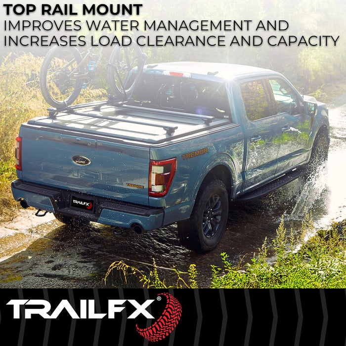 TrailFX RC1 Manual Retractable Tonneau Cover For 2019-2026 RAM 1500 6'4" Bed - TFX6006