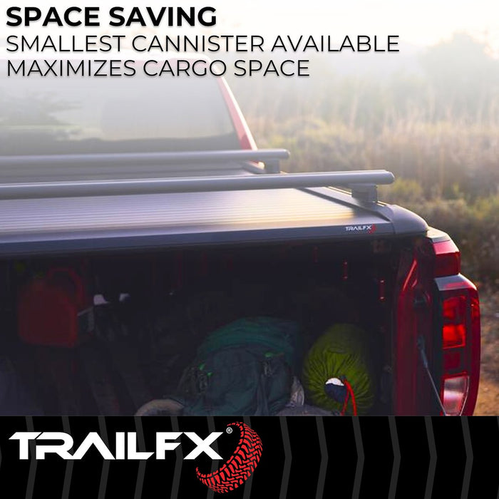 TrailFX RC1 Manual Retractable Tonneau Cover For 2019-2026 RAM 1500 6'4" Bed - TFX6006