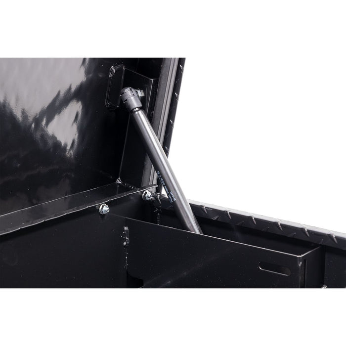 Weather Guard Aluminum Lo-Side 87” Standard Tool Box, Gloss Black, 87" x 17" x 13", 7 CU FT - 164-5-04