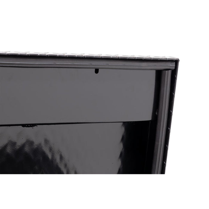 Weather Guard Aluminum Lo-Side 87” Standard Tool Box, Gloss Black, 87" x 17" x 13", 7 CU FT - 164-5-04