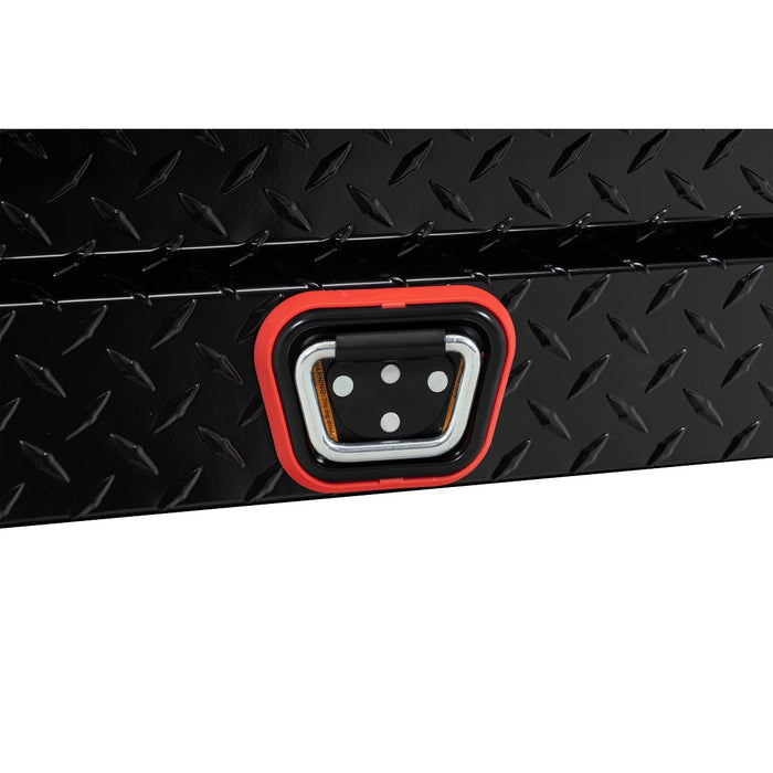 Weather Guard Aluminum Lo-Side 56” Standard Tool Box, Gloss Black, 56" x 17" x 13", 4 CU FT - 174-5-04