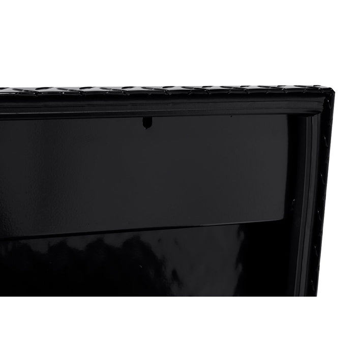 Weather Guard Aluminum Lo-Side 56” Standard Tool Box, Gloss Black, 56" x 17" x 13", 4 CU FT - 174-5-04