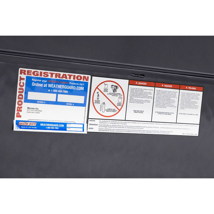 Weather Guard Aluminum Lo-Side 56” Standard Tool Box, GunMetal Gray, 56" x 17" x 13", 4 CU FT - 174-6-04