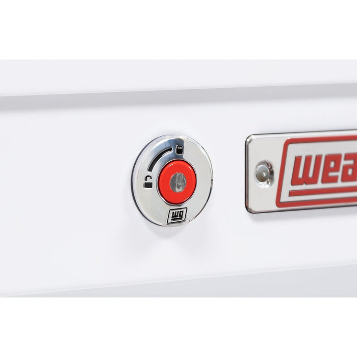Weather Guard Steel Lo-Side 56” Standard Tool Box, White, 56" x 17" x 13", 4 CU FT - 175-3-04