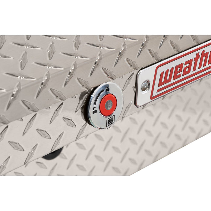 Weather Guard Aluminum Lo-Side 56” Low Profile Tool Box, Clear, 56" x 17" x 13", 4 CU FT - 178-0-04