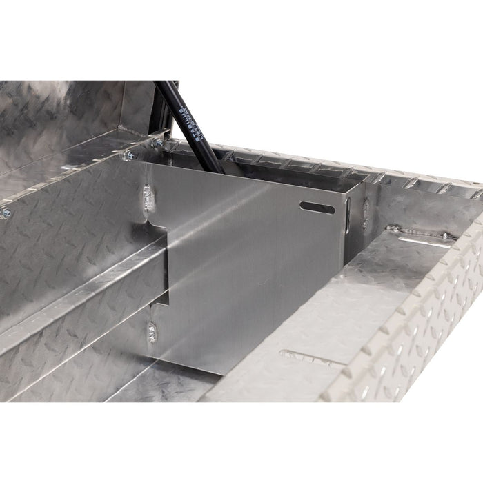 Weather Guard Aluminum Lo-Side 56” Low Profile Tool Box, Clear, 56" x 17" x 13", 4 CU FT - 178-0-04