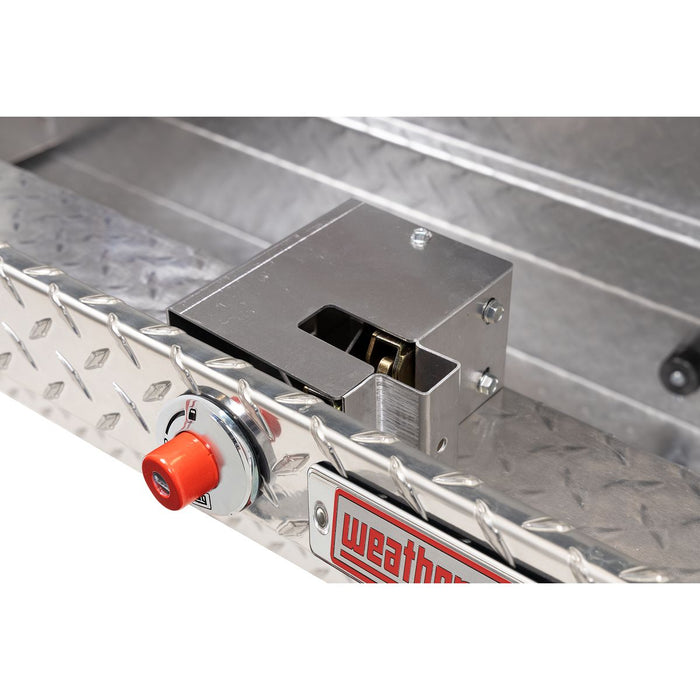 Weather Guard Aluminum Lo-Side 56” Low Profile Tool Box, Clear, 56" x 17" x 13", 4 CU FT - 178-0-04