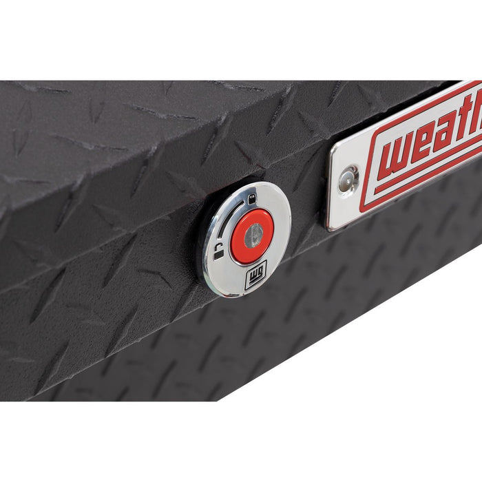 Weather Guard Aluminum Lo-Side 56” Low Profile Tool Box, Textured Matte Black, 56" x 17" x 13", 4 CU FT - 178-52-04
