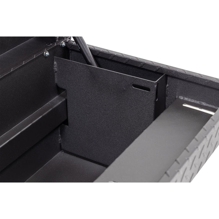 Weather Guard Aluminum Lo-Side 56” Low Profile Tool Box, Textured Matte Black, 56" x 17" x 13", 4 CU FT - 178-52-04