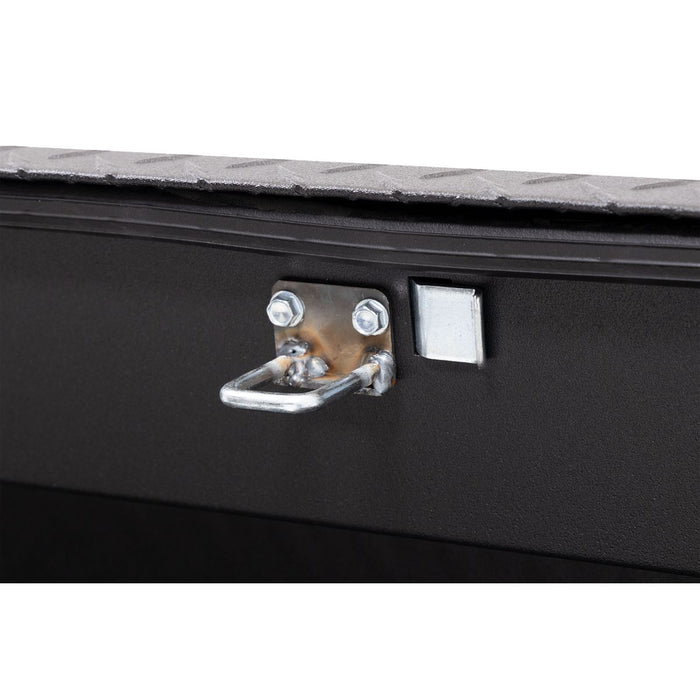 Weather Guard Aluminum Lo-Side 56” Low Profile Tool Box, Textured Matte Black, 56" x 17" x 13", 4 CU FT - 178-52-04