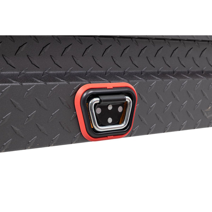 Weather Guard Aluminum Lo-Side 56” Low Profile Tool Box, Textured Matte Black, 56" x 17" x 13", 4 CU FT - 178-52-04