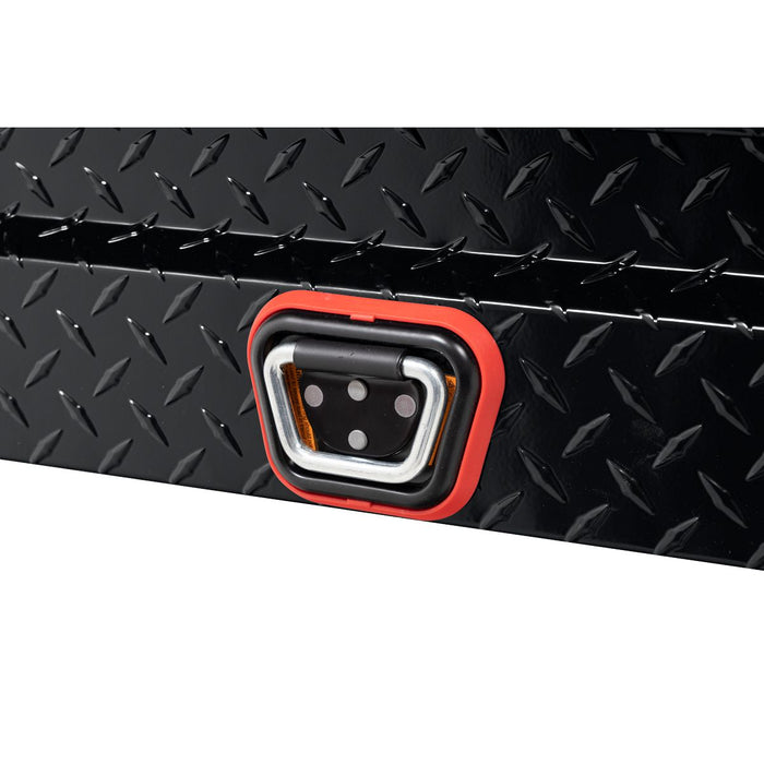 Weather Guard Aluminum Lo-Side 41” Standard Tool Box , Gloss Black, 41" x 17" x 13", 3 CU FT - 184-5-04