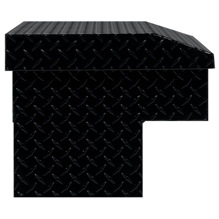 Weather Guard Aluminum Lo-Side 41” Standard Tool Box , Gloss Black, 41" x 17" x 13", 3 CU FT - 184-5-04