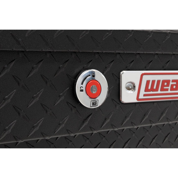 Weather Guard Aluminum Lo-Side 41” Standard Tool Box , Textured Matte Black, 41" x 17" x 13", 3 CU FT - 184-52-04