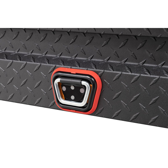 Weather Guard Aluminum Lo-Side 41” Standard Tool Box , Textured Matte Black, 41" x 17" x 13", 3 CU FT - 184-52-04