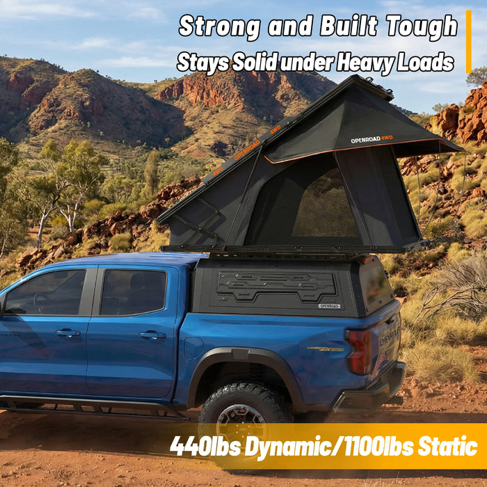 OPENROAD Aluminum Side Truck Cap For 23-26 Chevy/GMC Colorado/Canyon 5'2" Bed - PP2PL330008