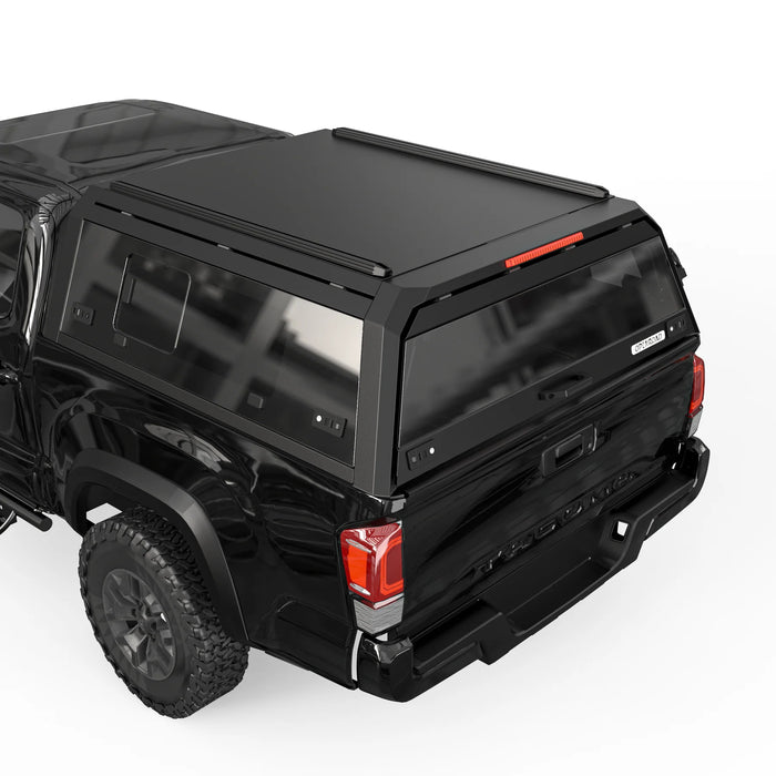 OPENROAD Sliding Glass Side Truck Cap For 2016-2023 Toyota Tacoma 5'1" Bed - PP2PL330029