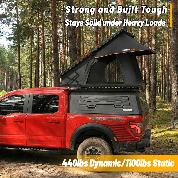 OPENROAD Aluminum Side Truck Cap For 2021-2026 Ford F-150 5'7" Bed - PP2PL330013