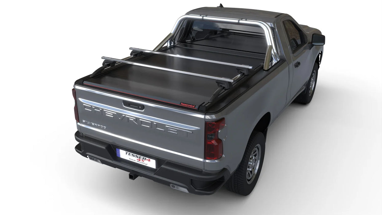 Tessera SE Manual Retractable Tonneau Bed Cover For 14-26 GMC/Chevrolet Sierra/Silverado 1500 8' Bed - 5212062605252