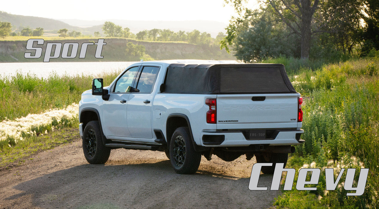 Fas-Top Traveler Sport | 2 in 1 Topper & Tonneau Cover For 2015-2023 GMC Canyon & Chevrolet Colorado 5'2" Bed