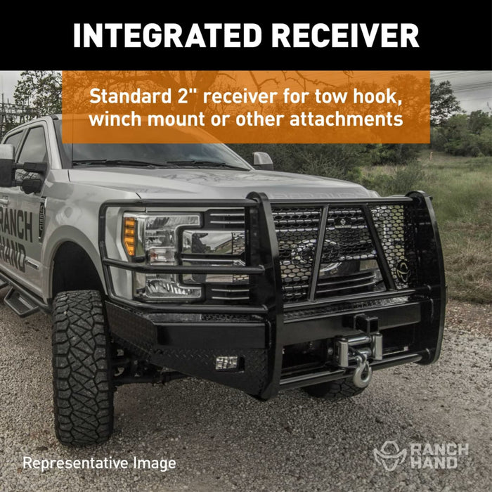 Ranch Hand Sport Winch-Ready Front Bumper For 2017-2022 Ford F-250/350/450 - FBF205BLR