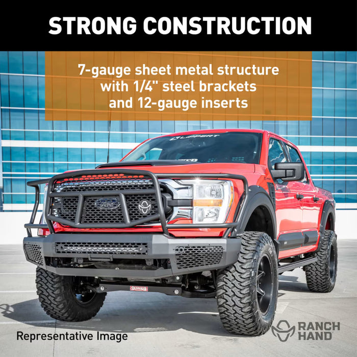 Ranch Hand Midnight Full Front Bumper 2020-2023 GMC Sierra 2500/3500 HD - MFG201BM1