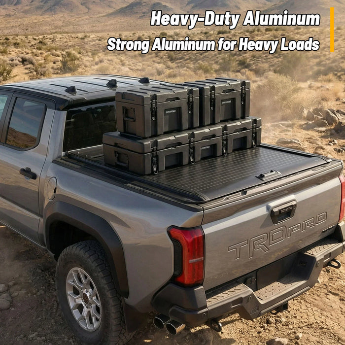 OPENROAD Manual Retractable Tonneau Cover For 2007-2026 Toyota Tundra 5'7" Bed - PP2PL130018